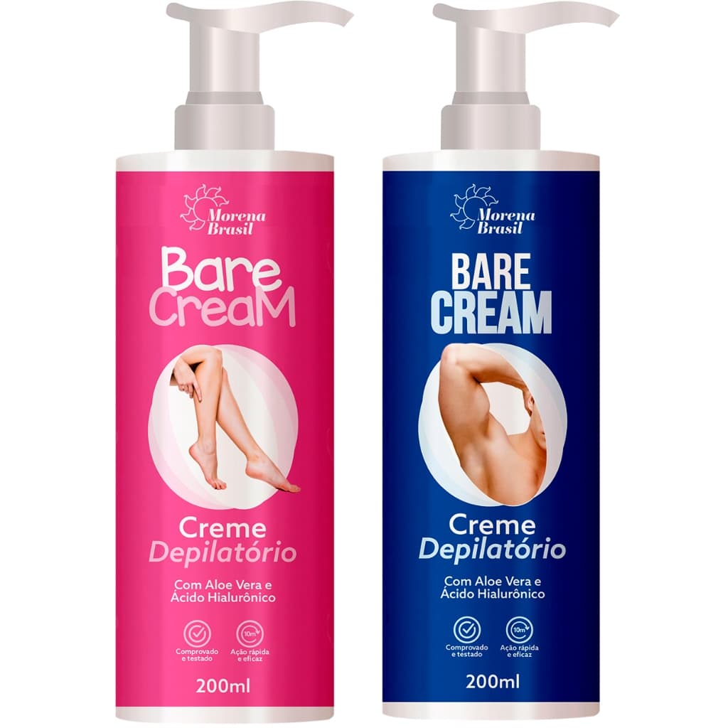 Creme Depilatório 💙 Masculino e 💖 Feminino ✔ Depilação rápida, Sem dor e Sem Laminas!