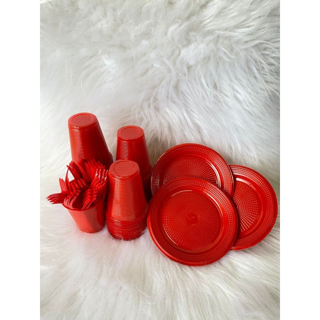 KIT ANIVERSÁRIO VERMELHO 150 PEÇAS