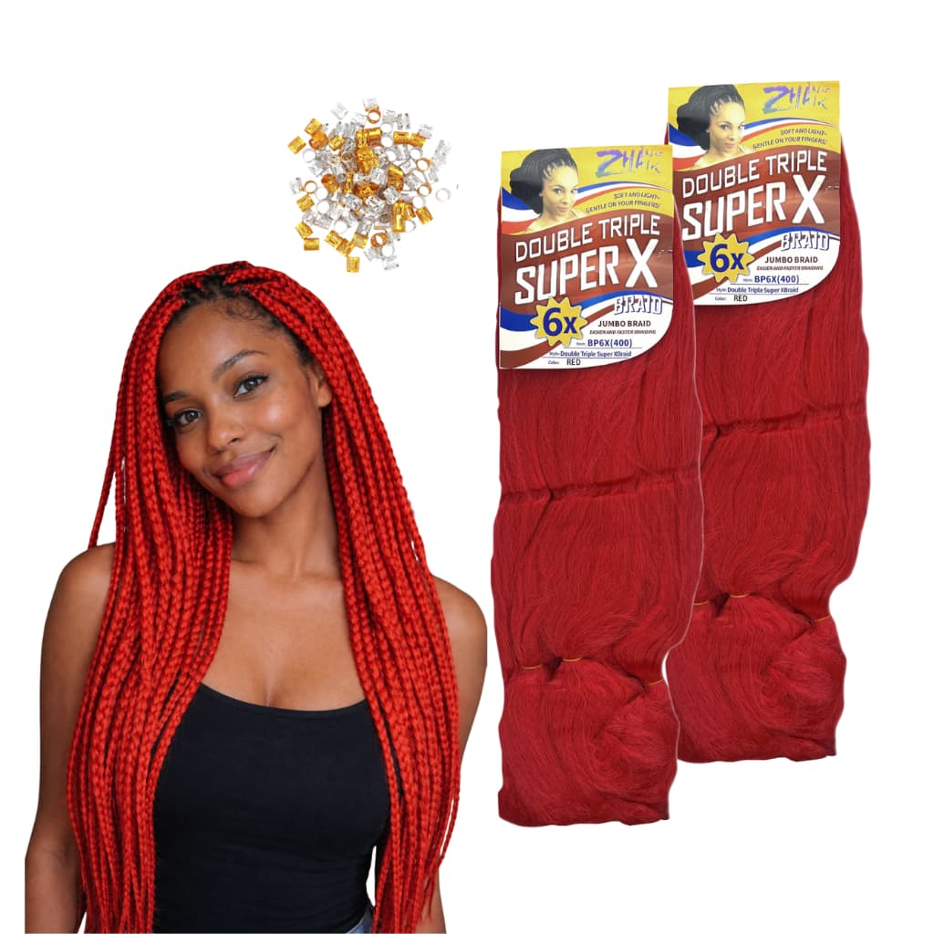 Jumbão Super X 2x 400g Tranças Box Braids Kanekalon - Jumbo Fibra Sintética Premium