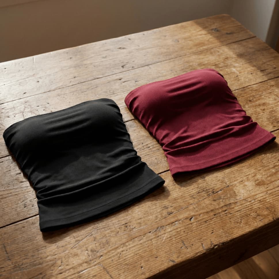 Kit 2 Top Tube Faixa Femininos com Elasticidade Caimento Impecável Perfeito para o Verão e Passeios