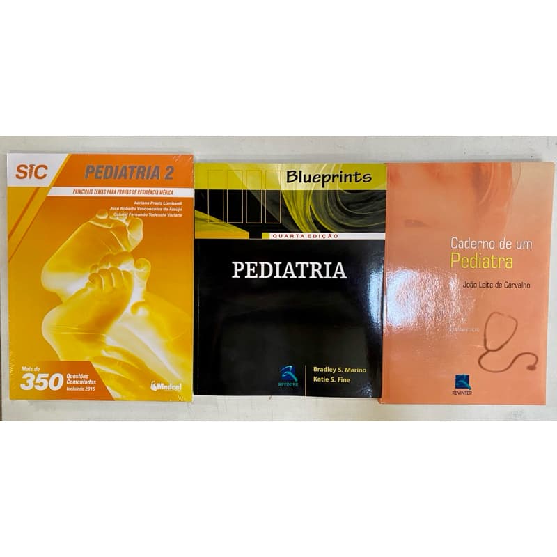 Sic Pediatria medcel para residência médica 3 volumes