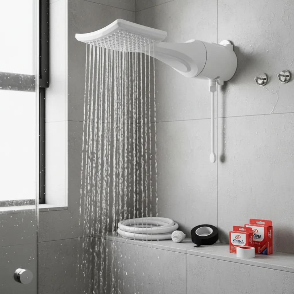 Ducha Chuveiro Lorenzetti Loren Shower Ultra Eletrônico Branco