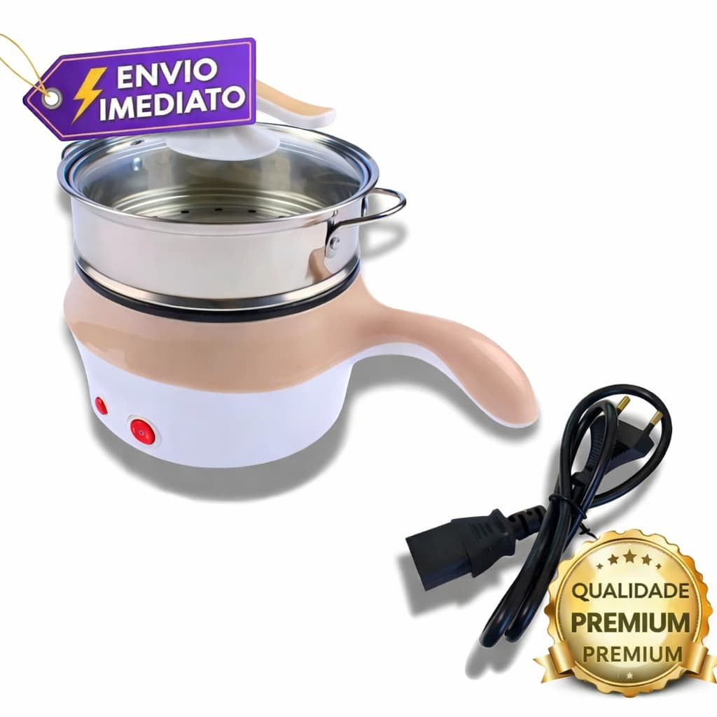 Panela Elétrica Gourmet - Faz Arroz Macarrão e Frituras Rápido 110v e 220v