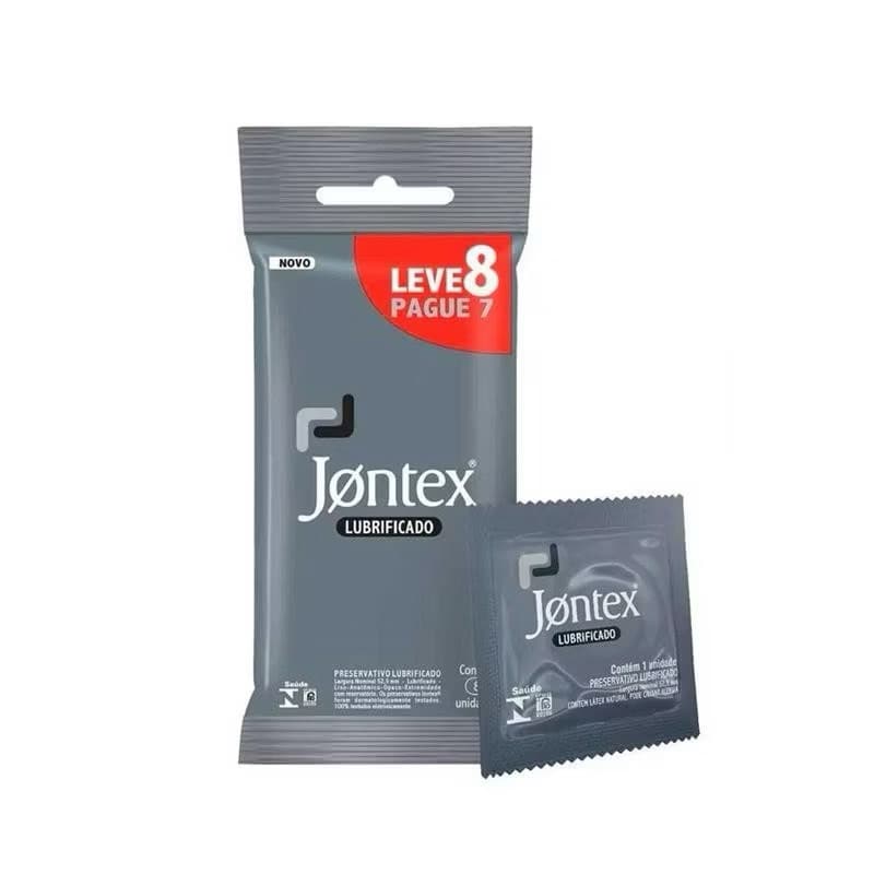 Preservativo Lubrificado - Jontex - 8 Unidades