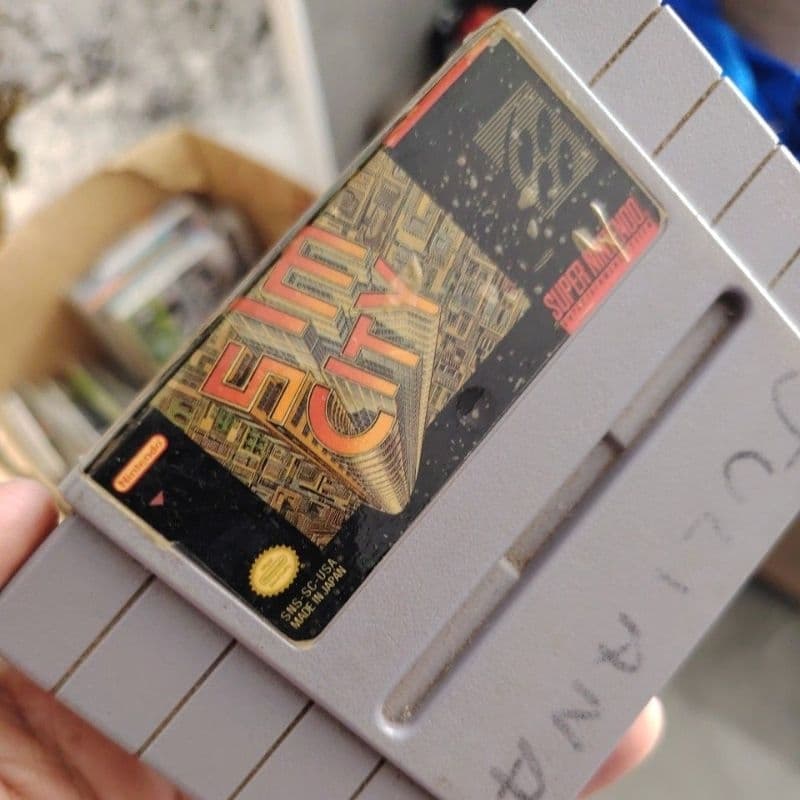 Fitas Originais Super Nintendo F-Zero e Sim City 129 cada