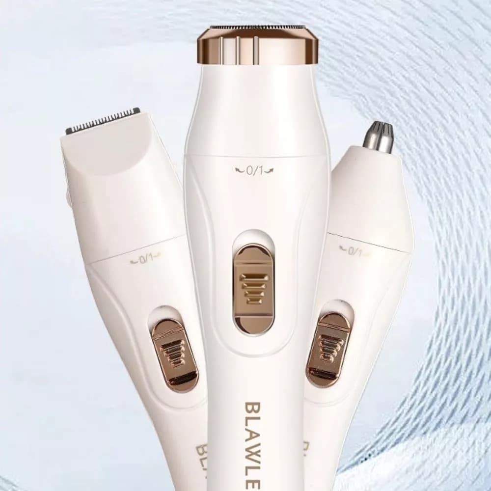 Aparelho Depilador e Barbear Elétrico, Faciais, Corporal e íntimo 3 Em 1 Portátil Recarregável USB  Indolor Portatil.