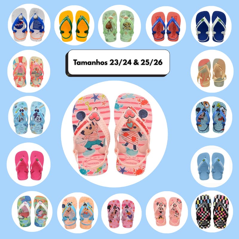 Chinelo Havaianas Baby Personagens( Disney)