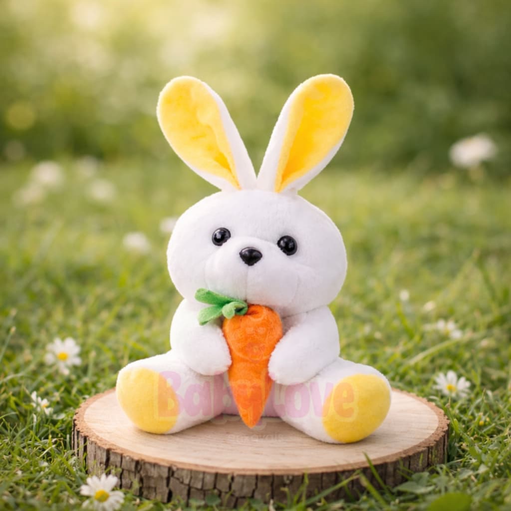 Coelho de Pelúcia 30cm Coelhinho da Páscoa Presente Infantil Decoração Cestas