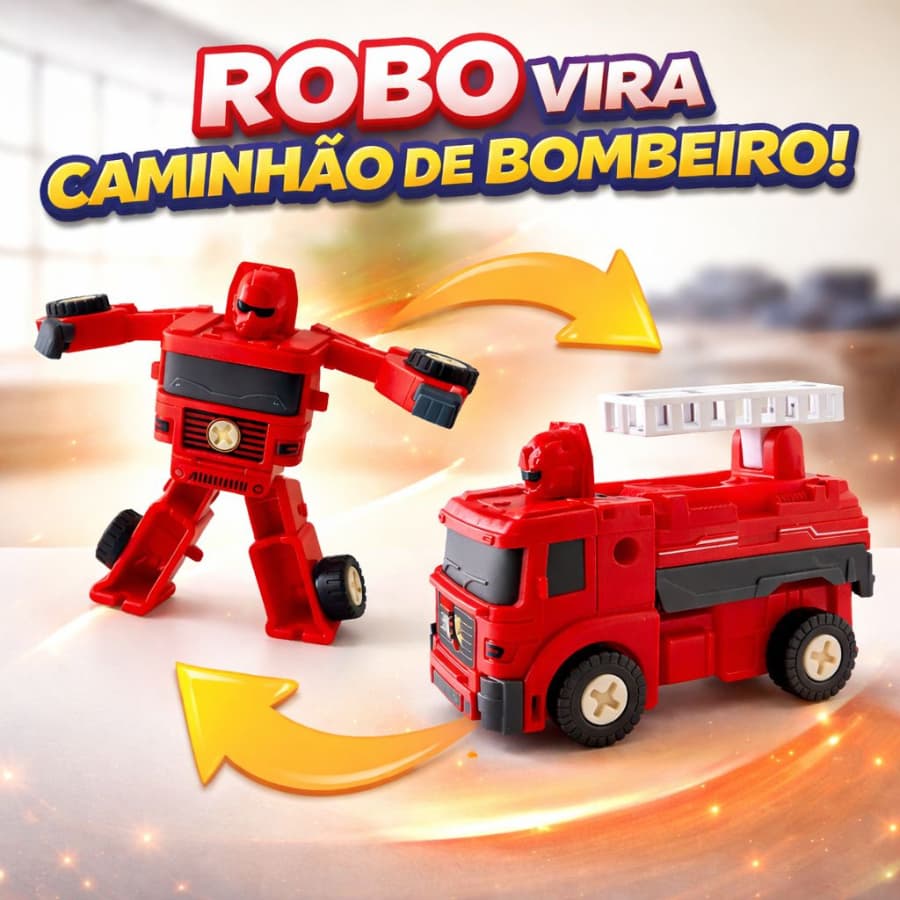 Robô Transformers  Caminhão 2 em 1 Brinquedo Infantil