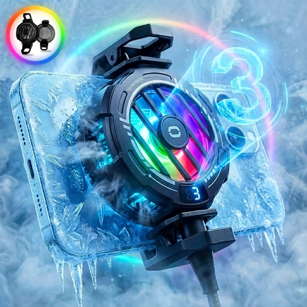 Cooler para Celular com Refrigeração por Sucção Magnética MSR-720 Alto Desempenho Gamer