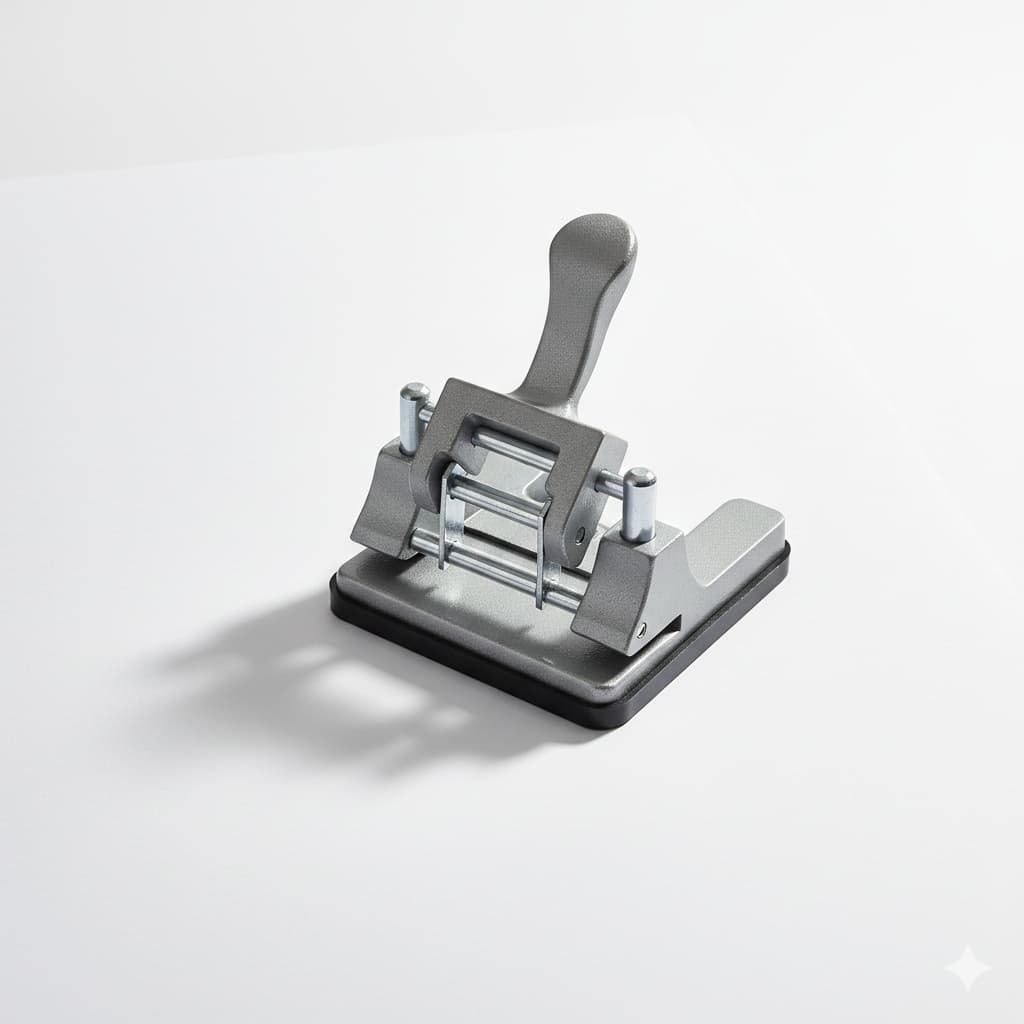 Perfurador / Furador De Papel P/ 60 Folhas - Ferro - 2 Furos