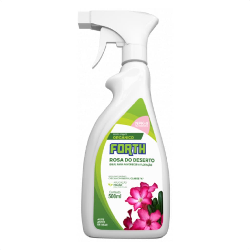 Adubo Fertilizante Orgânico Forth Rosa do Deserto 500ml Pronto Uso
