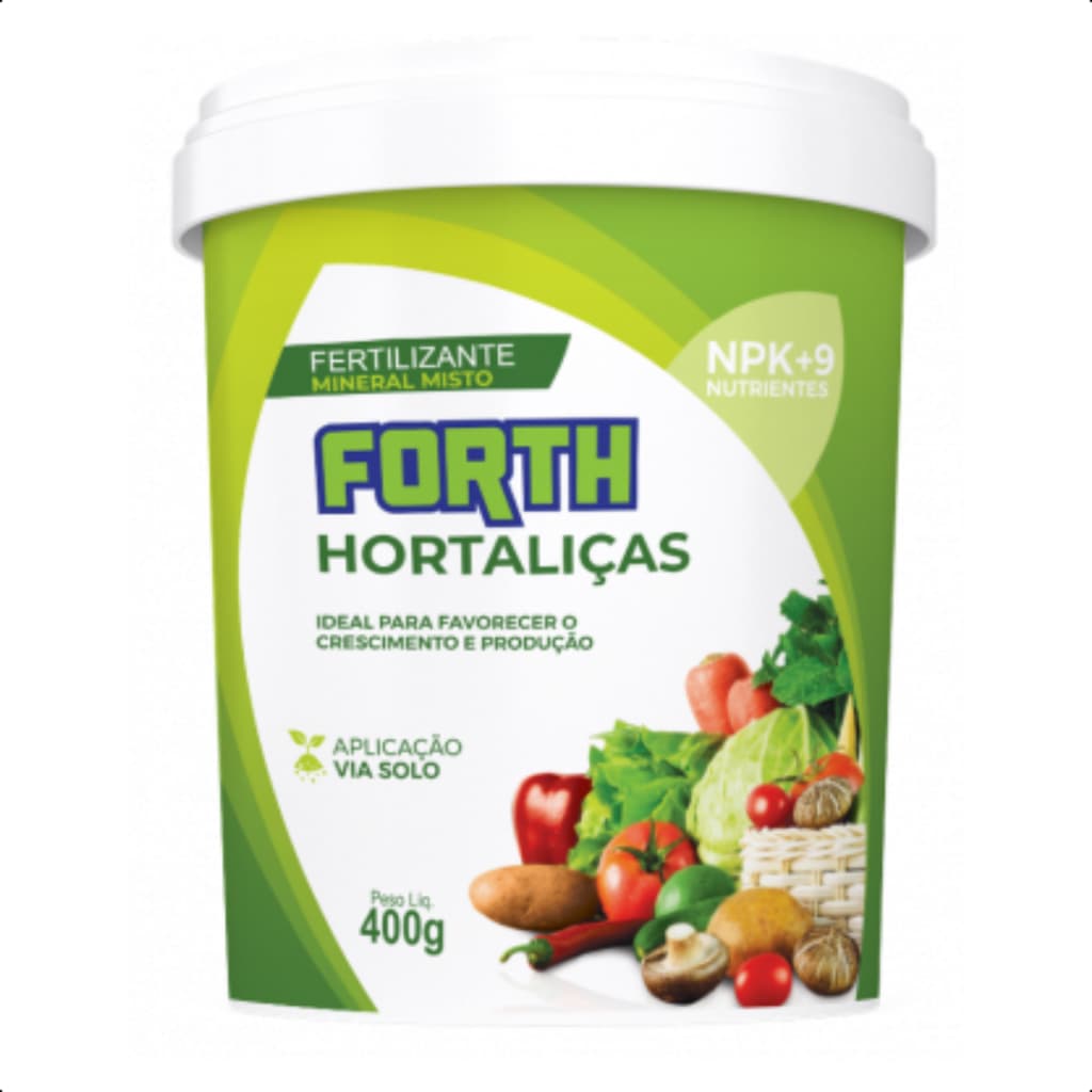 Adubo Fertilizante Forth Hortaliças Produção Crescimento Nutrição NPK+