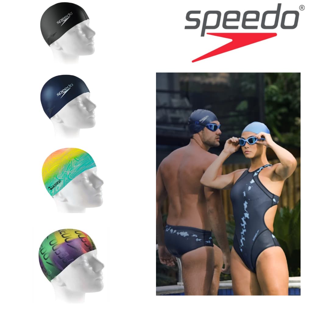 Touca de natação Silicone lisa Speedo Flat Swin Cap Treinamento