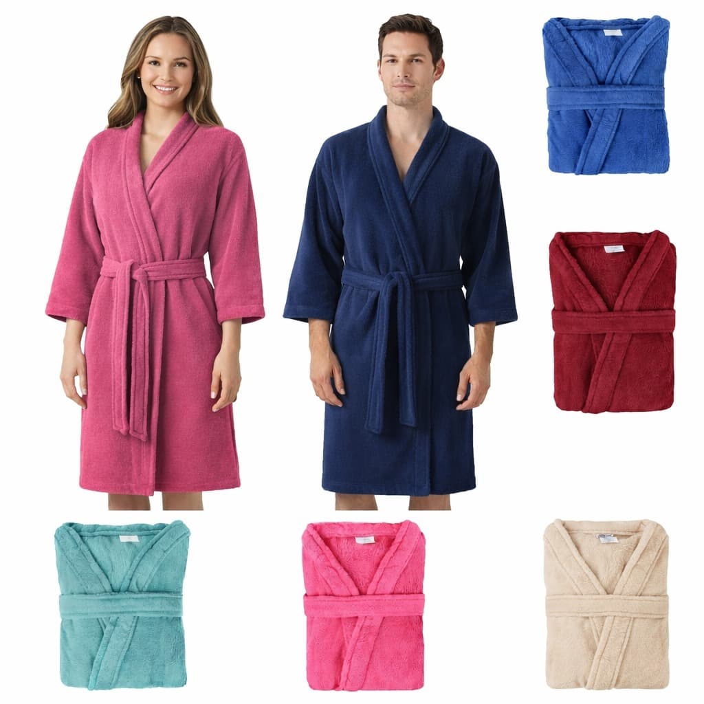 Roupão de Microfibra Aveludado Adulto Toque Macio Grosso Masculino e Feminino