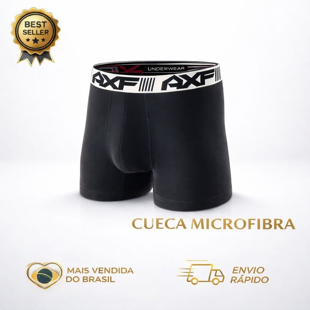 Kit 5 Cuecas Boxer Microfibra