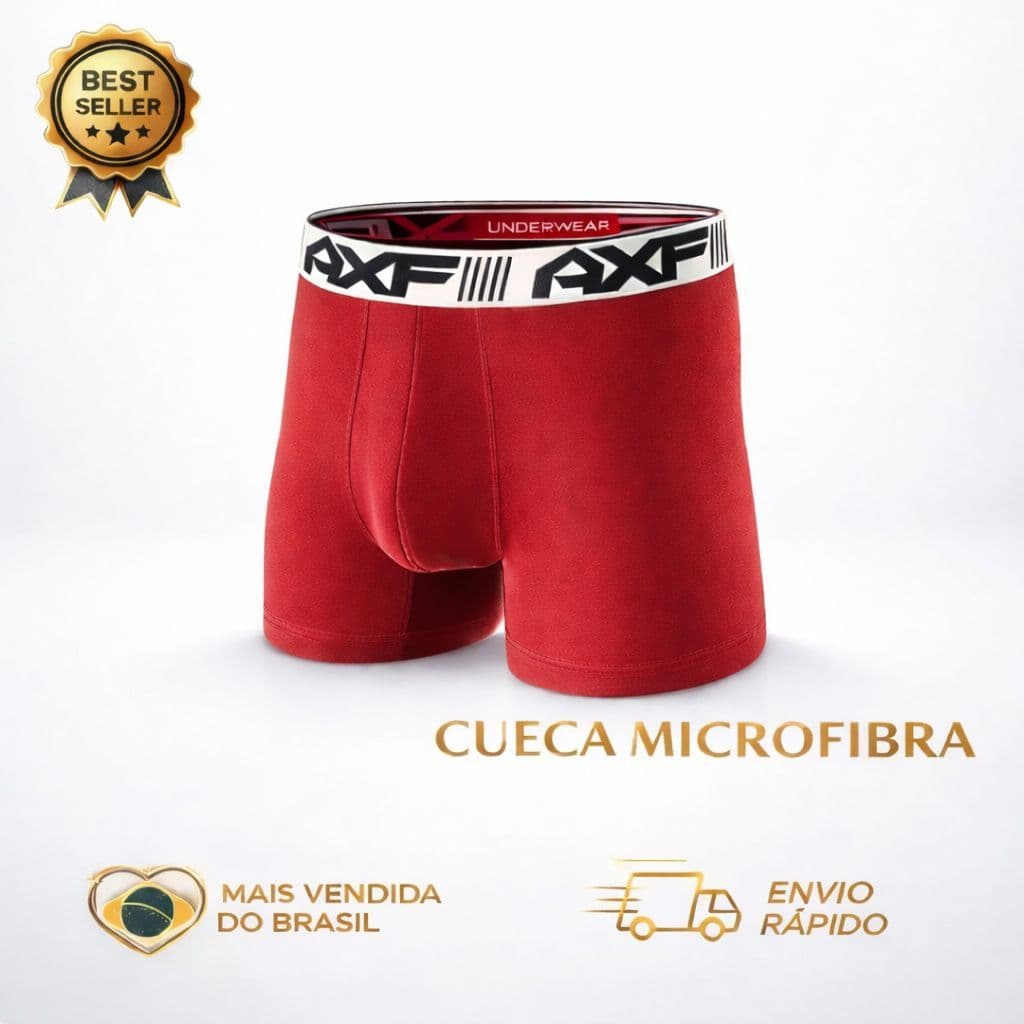 Kit Com 10 Cuecas Boxer Microfibra