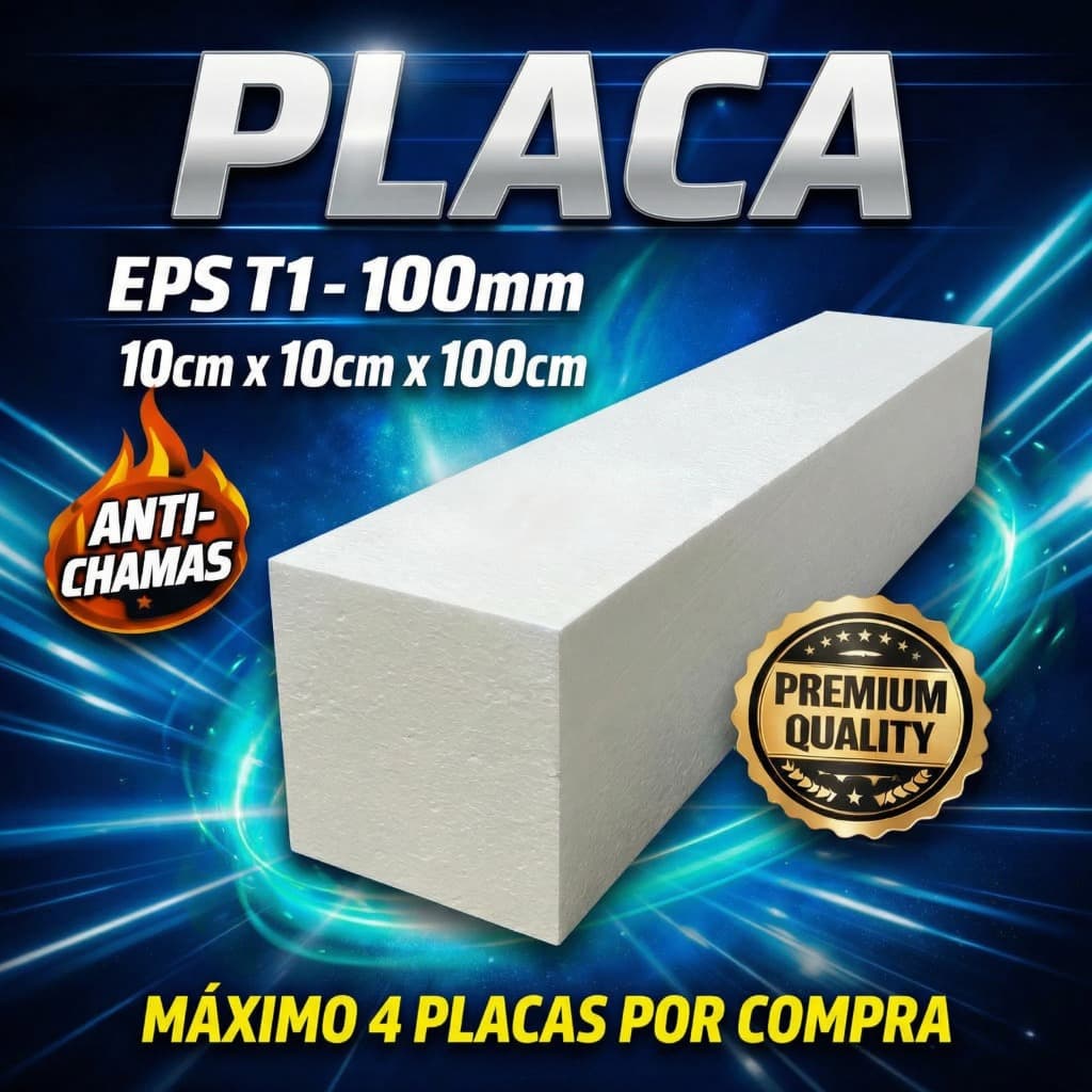 Moldura Externa Isopor Eps 10CM X 10CM X 100CM Fachada Viga Branco T1 ( MAXIMO 04 MOLDURAS POR COMPRA)