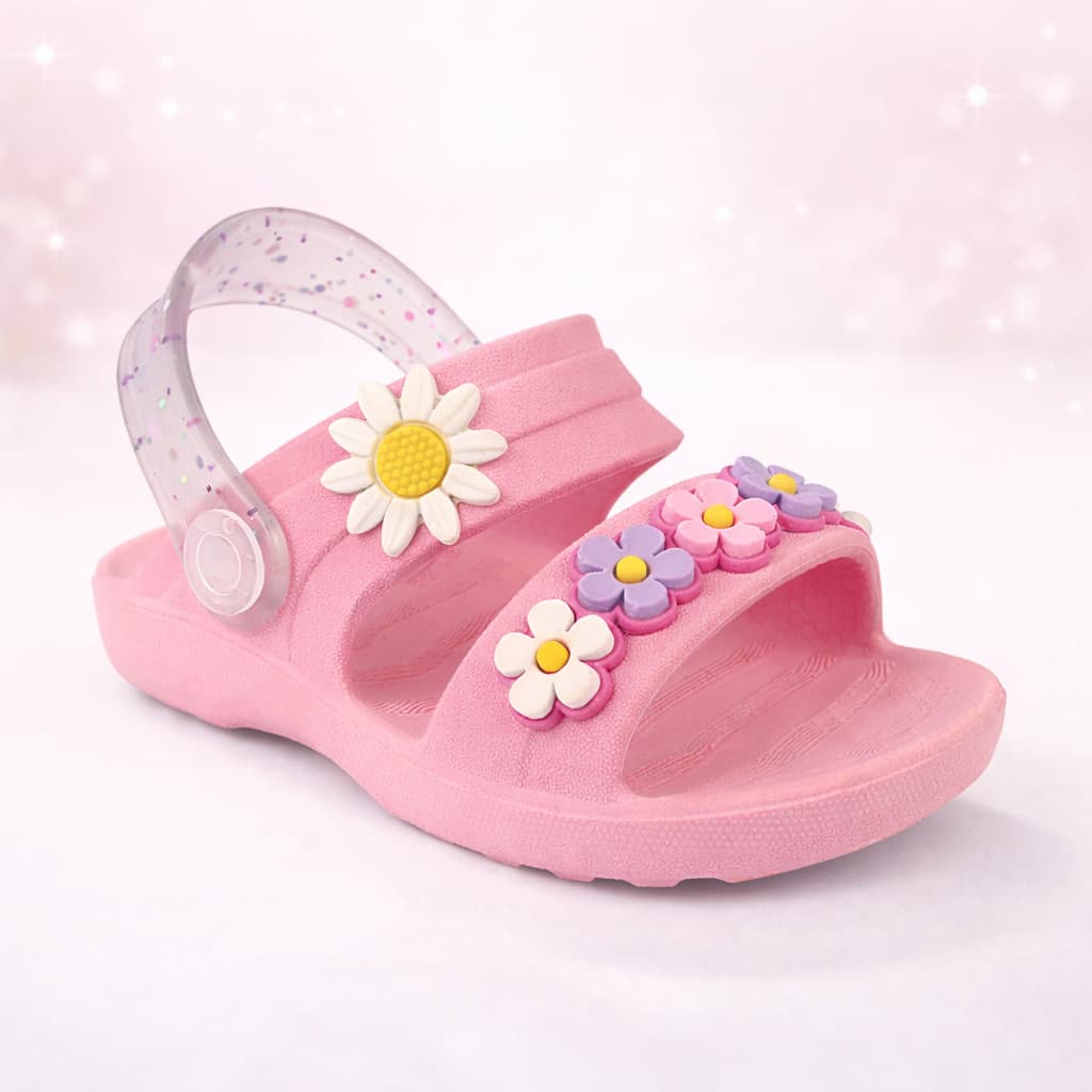 Sandália Infantil Papete Menina Babuche Confortável e Leve solado Emborrachado Antiderrapante