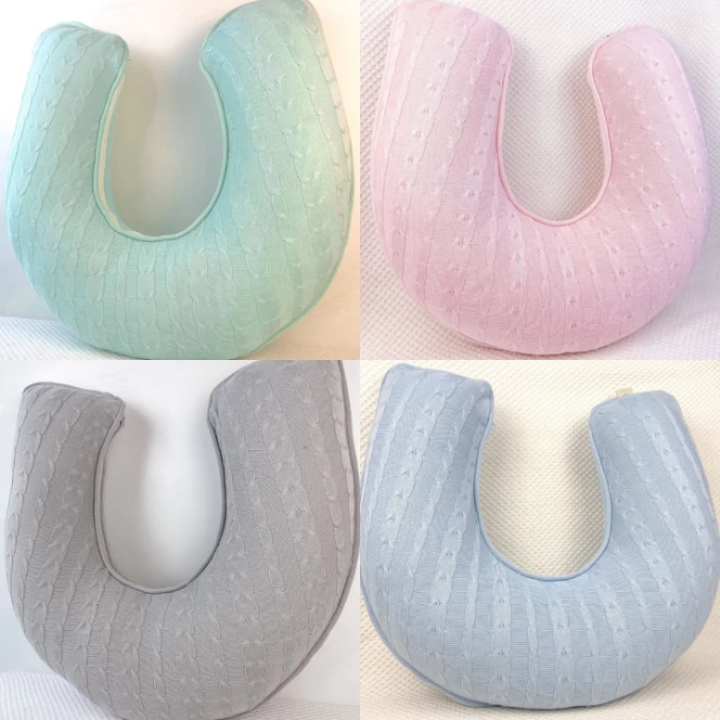 Almofada de Amamentação Travesseiro Amamentar Tricot Baby com Zíper