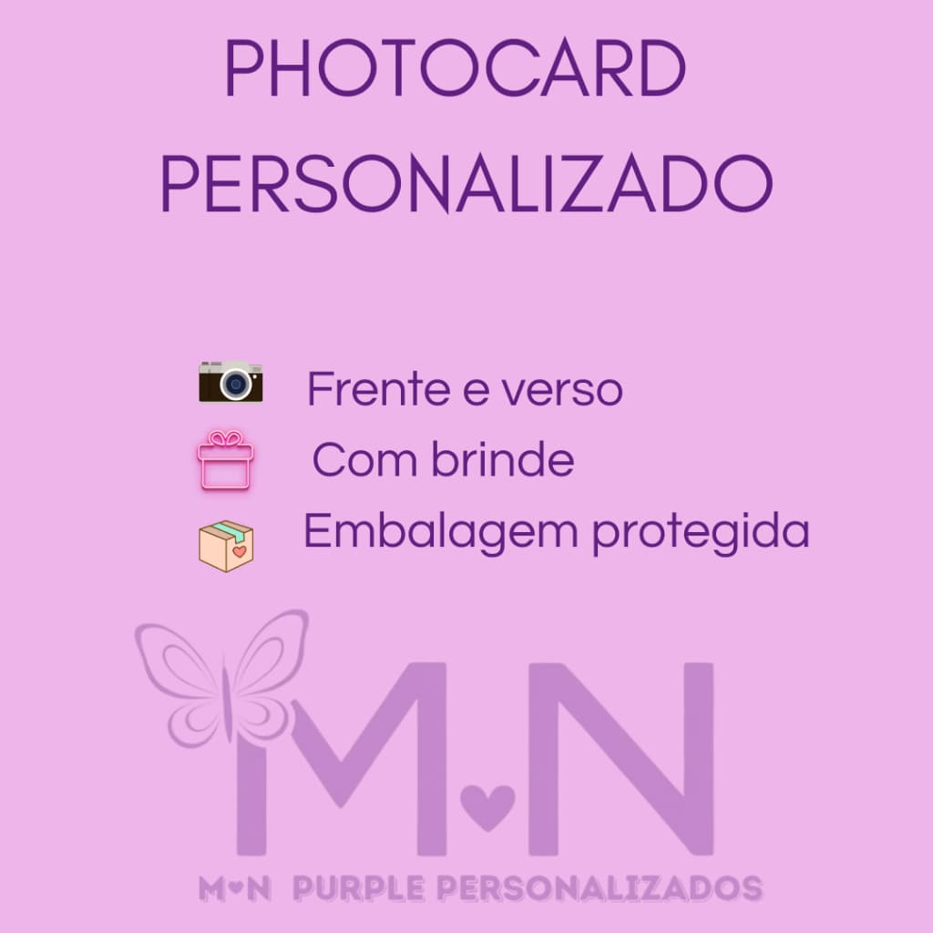 Photocard personalizado fanmade Kpop/Anime /Personalizado | unitário| Com Brinde | (leia a descrição )