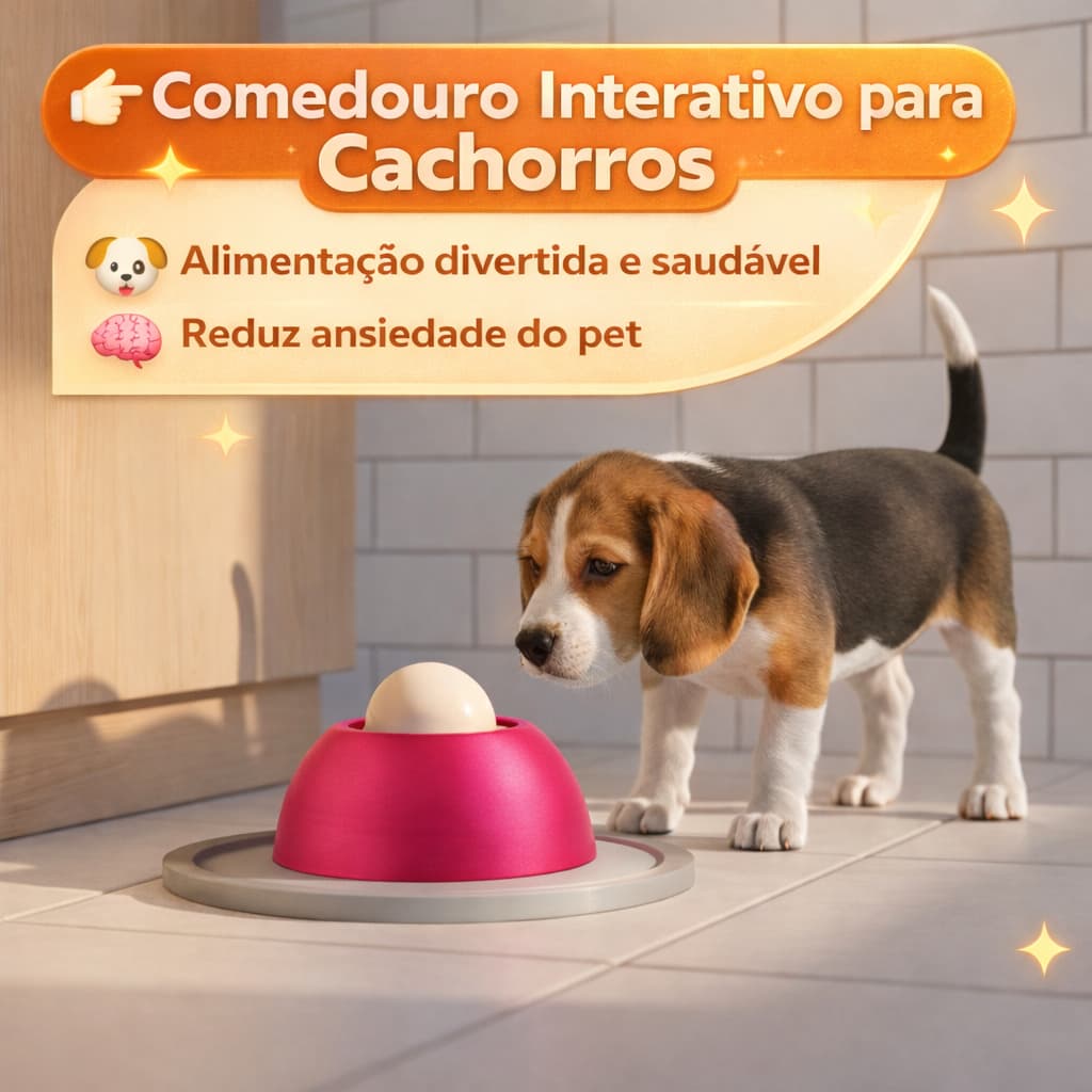 Comedouro Para Lamber Cachorro Gato Reduz Ansiedade Alimentador Interativo Lento Bolinha Giratória