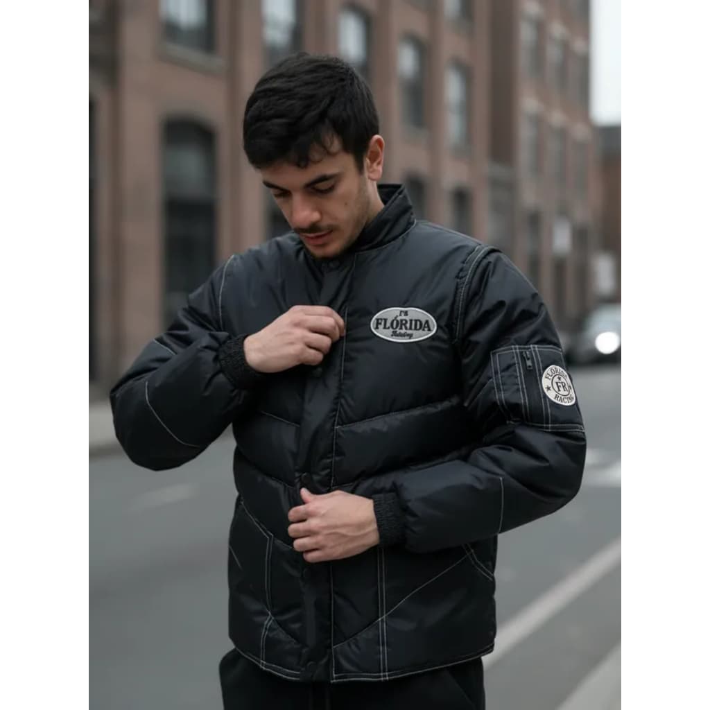 Jaqueta Motoboy Masculina 5 Bolsos Bordados Refletivos Mangas Removíveis Vira Colete Corta-Vento Segurança Noturna Total