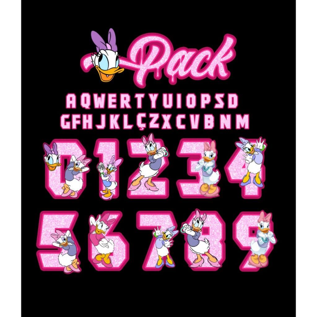 Fonte em termocolante para personalizar camisas de time e seleções