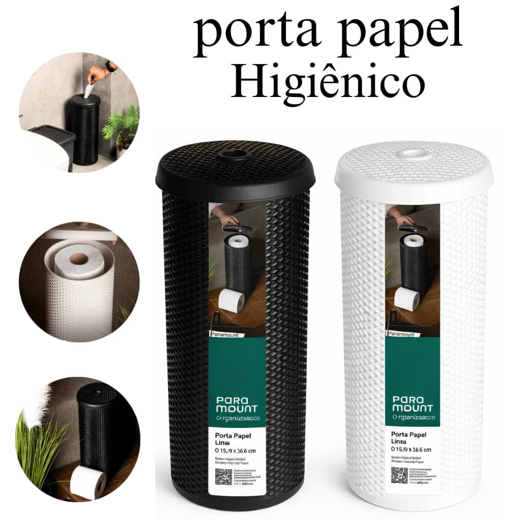 Porta Papel Higiênico Línea Paramount Suporte Para Papel Higiênico de Chão Banheiro