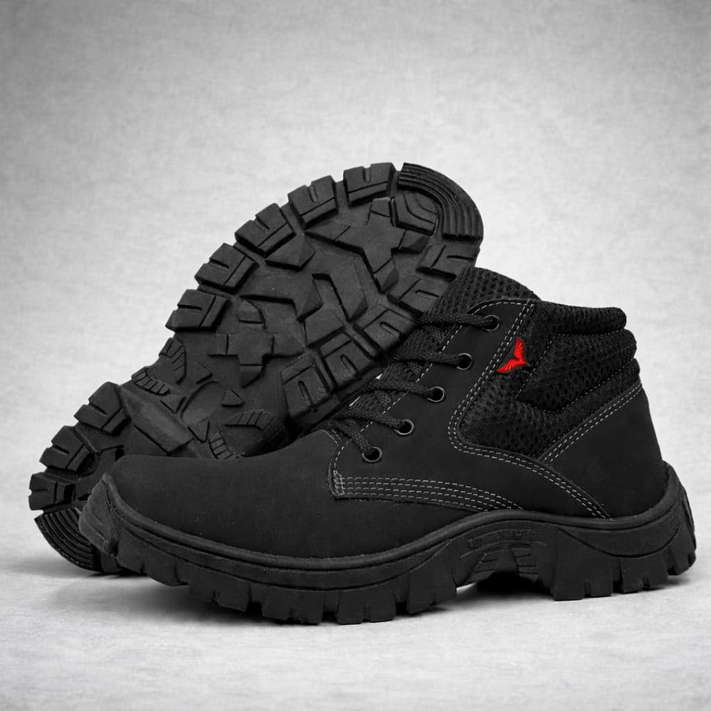 Coturno Bota Trabalho Resistente Confortavel Macio Seguro