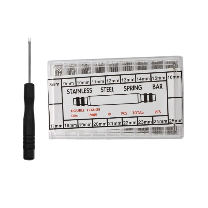 Caixa Com 180 Pinos De Relógio De 08 A 25 Mm + Saca Pino 2 Pontas