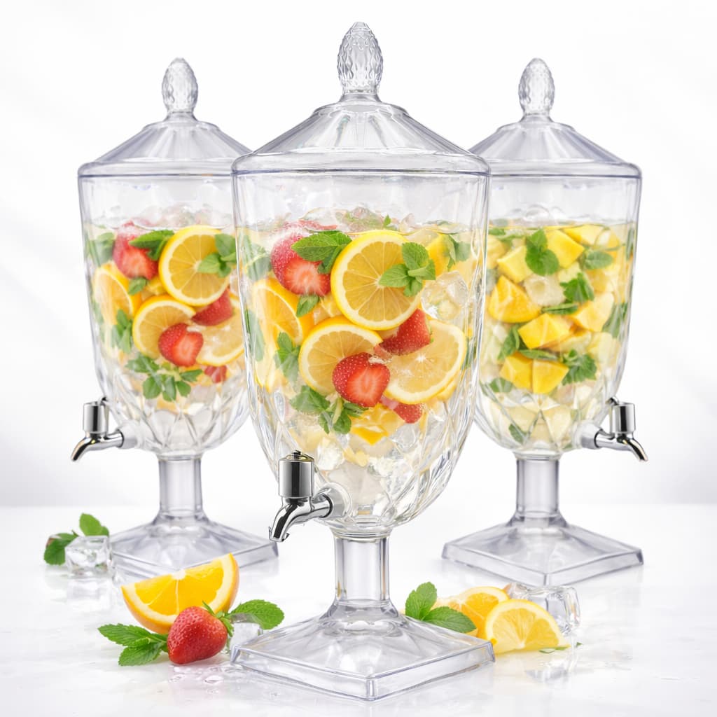 Suqueiras 4,5L Cristal Acrílico Resistente a Riscos Kit com 2 ou 1 unidade  - Super Promoção!!! Envio Rápido