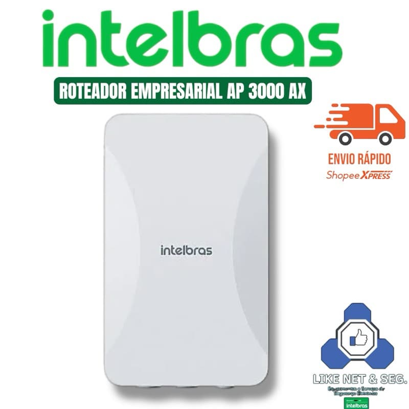 Roteador Access Point Sem Fio 2,4 e 5GHZ AP 3000 AX Outdoor Branco Intelbras