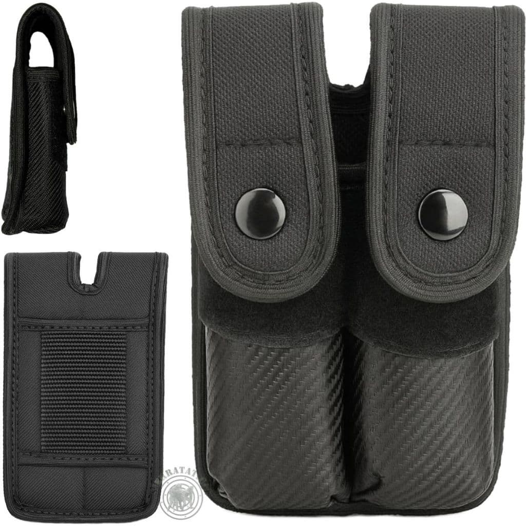 Porta Carregador Duplo de Pistola Universal Usado na Vertical ou Horizontal