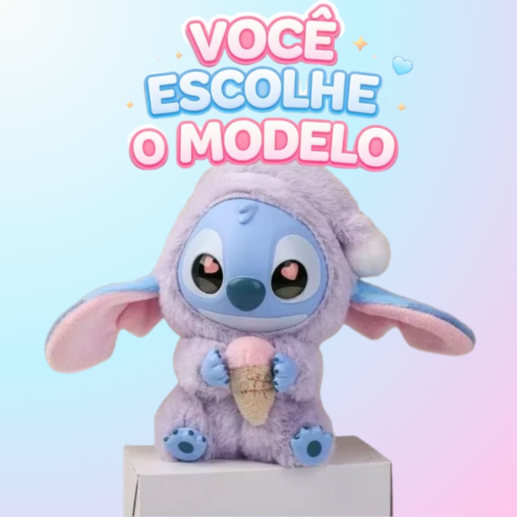Pelúcia Stitch Colecionável Kawaii em Vinil – Escolha o Modelo | Presente e Decoração | Pronta Entrega ⭐