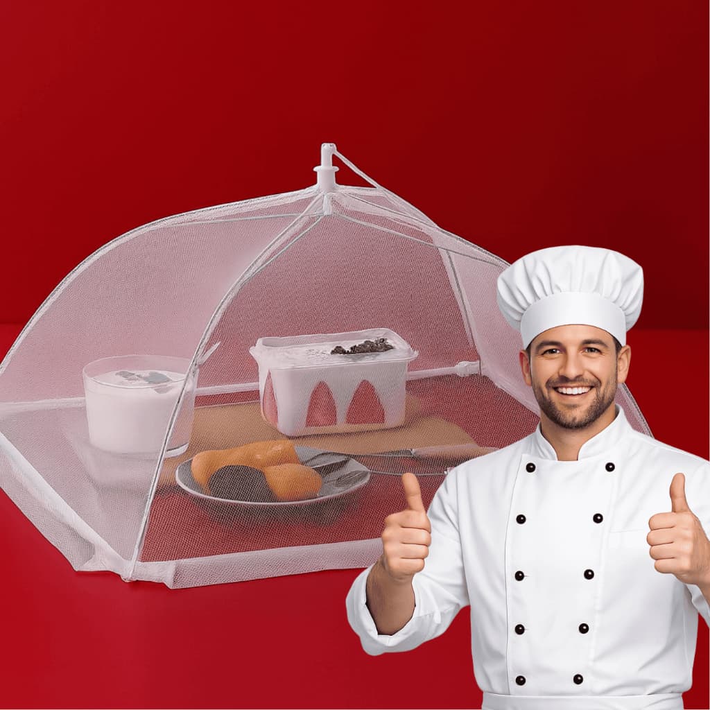 Kit Protetores Tela Com 1/2/3/8 Mosquiteiro P/ Alimentos Anti Inseto Frutas Bolo Telado Cobertura Portátil