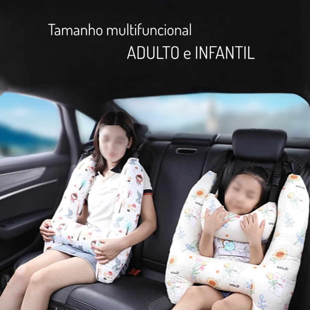 Travesseiro Infantil Para Carro Bebê Conforto Para Dormir Em Viagem Modelo H