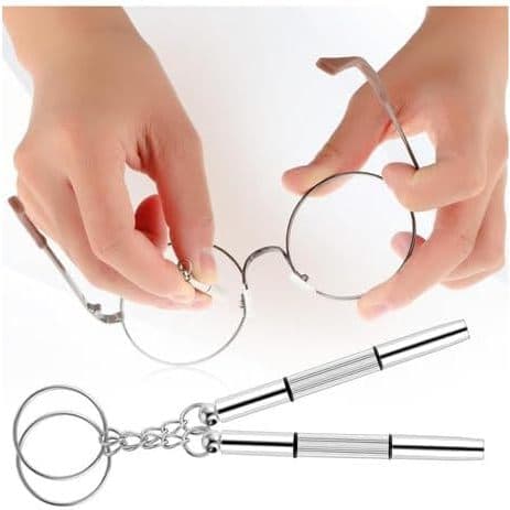 Chave de Fenda 3 em 1 Multifuncional, 6cm, para Óculos, Relógios