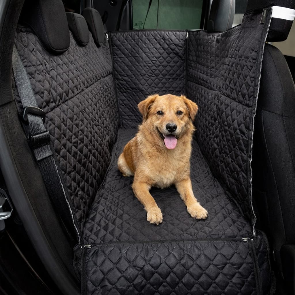 Capa Protetora Impermeável Para Banco Carro Pet Cão Animal Espaço Cinto de Segurança