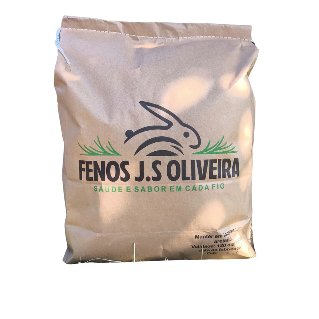 2kg de Feno Verde Premium para Coelhos Porquinho da índia Chinchila etc... (papel)