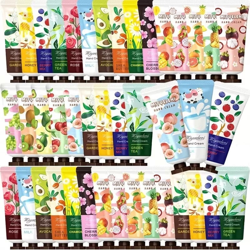 kit creme para as mãos hidratante nutritivo cuidados com as mãos enriquecido com Vitamina C - 20 gr cada