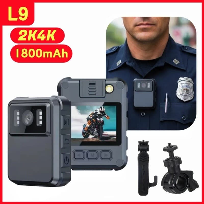 Câmera Esportiva Para Motocicleta 2K HD  Gravador De Direção Com Clipe Traseiro