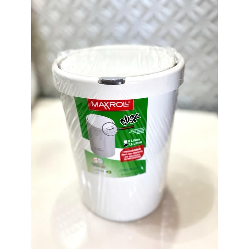 Lixeiras MAXROLL Click Prática E Funcional 3l | 7,5l