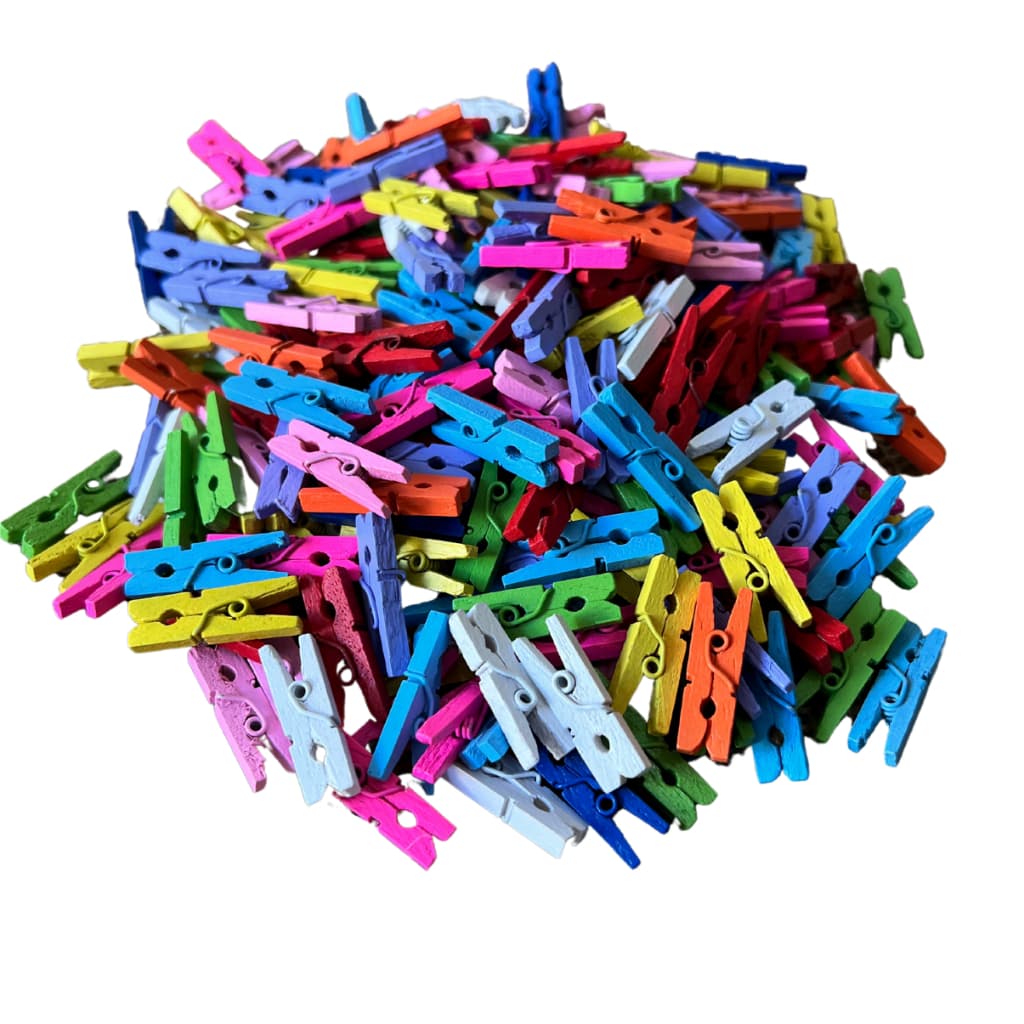 Mini Prendedor de Madeira para Fotos Tags e Lembrancinhas