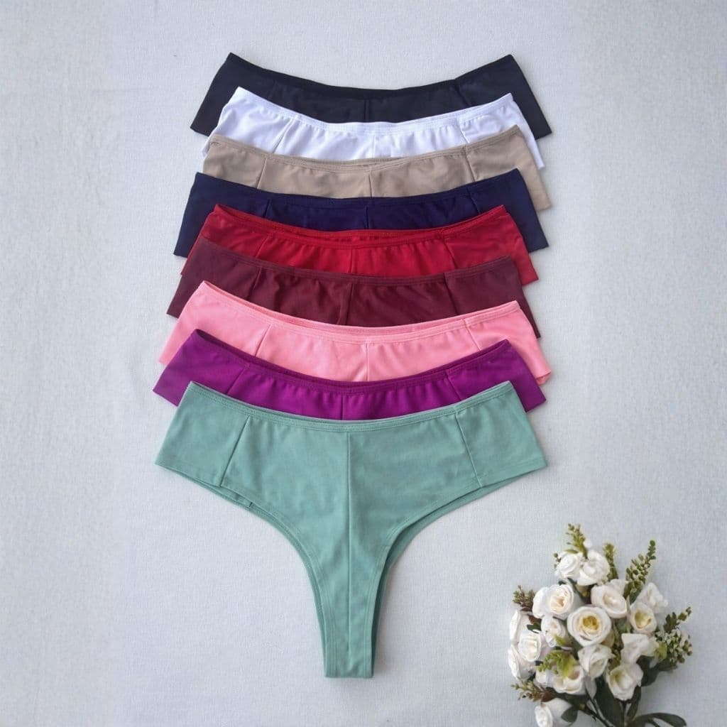 Kit Calcinha Fio Duplo Lateral Dupla Empina Bumbum Não Marca Lingerie