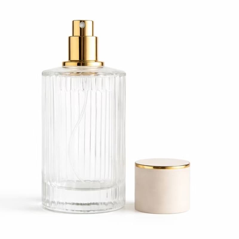 Frasco Perfume Paris 100ml de Vidro Luxo com Válvula Spray
