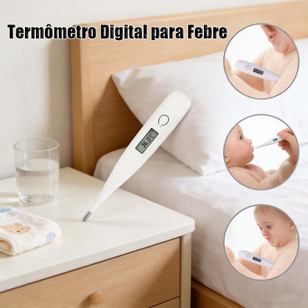 Kit 2 Termômetro Digital para Febre – Universal para Adultos e Crianças