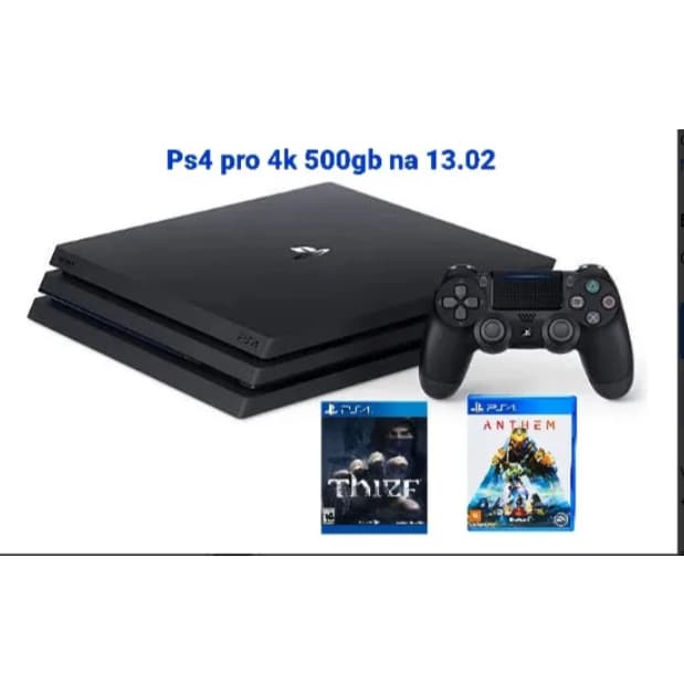 ps4 pro jogo 2 cd hd 500gb na 13.02