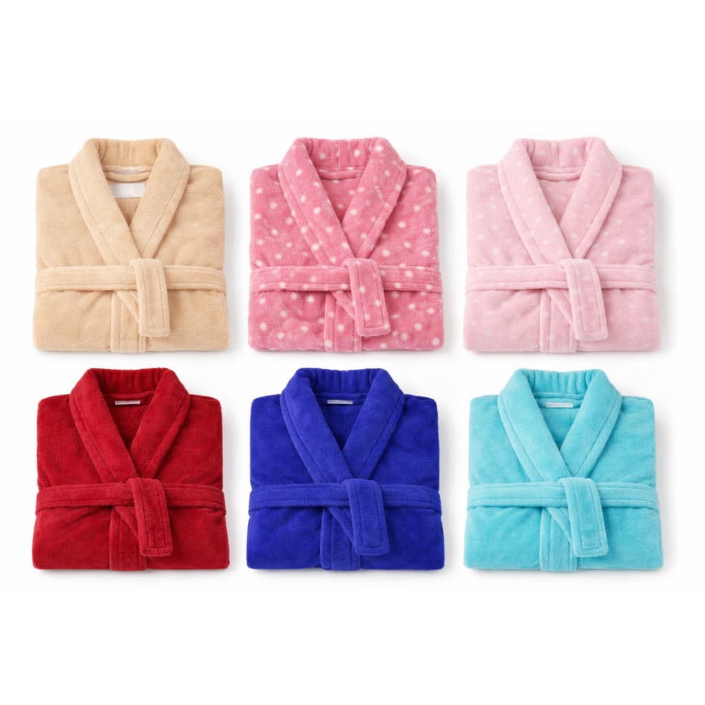 Roupão Microfibra Plush Adulto Unissex Frio Inverno Super Macio Várias Cores