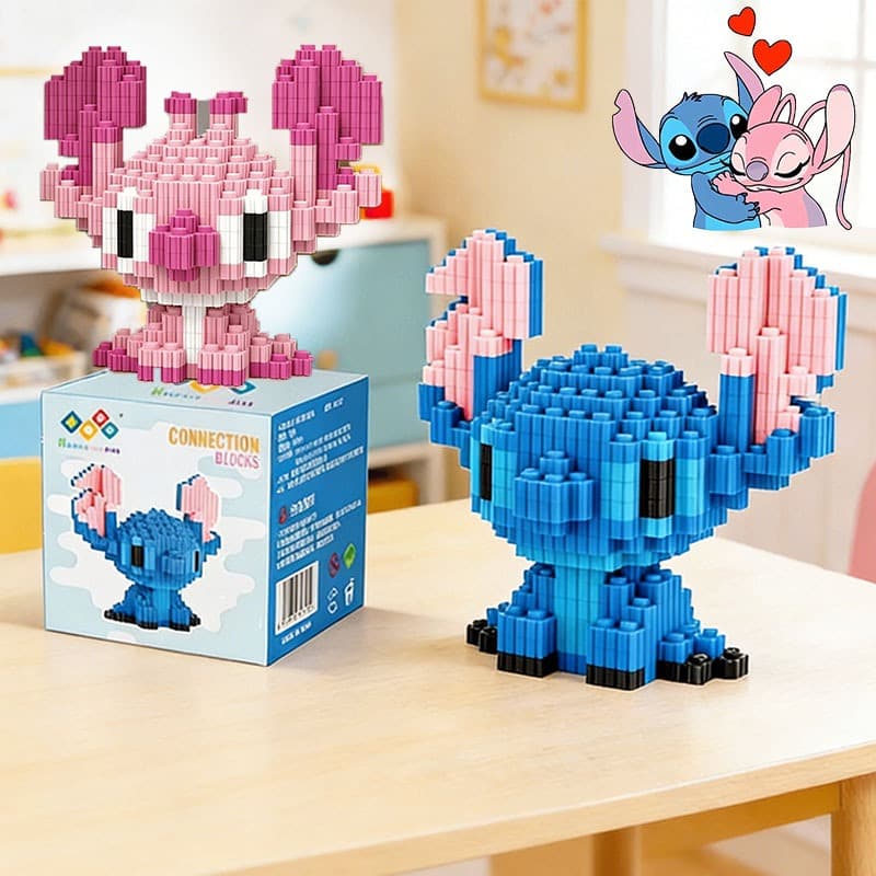 Stitch Kit Mini Blocos de Montar Infantil DIY Presentes de Feri Brinquedos Diversão Desenho Bricks Criança Menino Menina